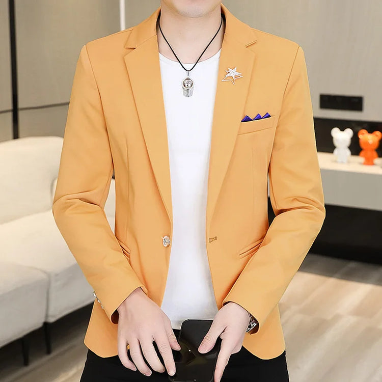 Mens Business Casual Formal Fit Blazer