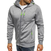Mens slim fit zip hoodie sportswear wear