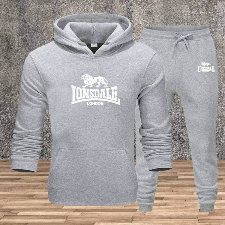 Mens Hoodie Sweatpants Casual Tracksuit Set