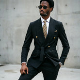 Green Double Breasted Mens Wedding Suit Tuxedo