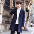 Men Wool Fleece Winter Tuxedo Coat Jacket