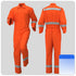 Mens Reflective Work Overalls Safety Suit